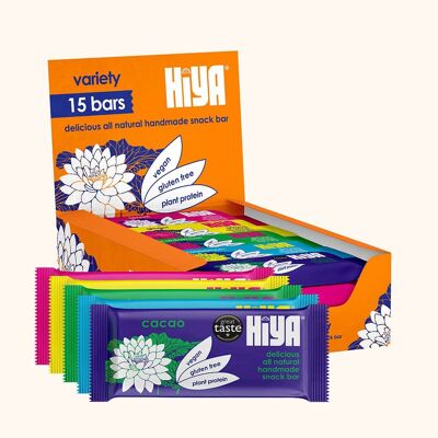 Snack bar Hiya, scatola di varietà da 15 bar