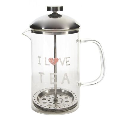 TETERA BOROSILICATO 18X9,5X20,5 1 L, I LOVE TEA PC186173