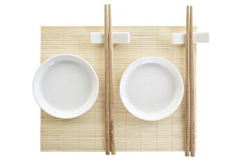 SUSHI SET 7 GRES BAMBOU 28,8X19,8X3 NATUREL PC186229 2