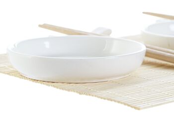 SUSHI SET 7 GRES BAMBOU 28,8X19,8X3 NATUREL PC186229 4