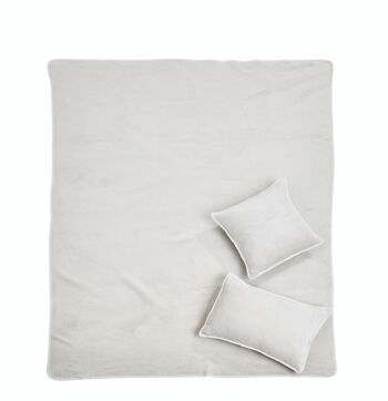 Housse de coussin COSY beige 45x45cm 5