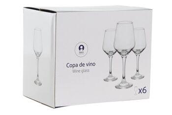 VERRE SET 6 VERRE 7X7X21 320ML, VIN BLANC PC186755 5