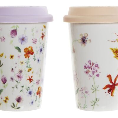 TASSE PORCELAINE 10X10X14 400 ML, BLOOM 2 ASSORTIS. PC186834