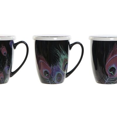 MUG INFUSIONES PORCELANA 12X9X11 380ML PEACOCK 3 S PC186855