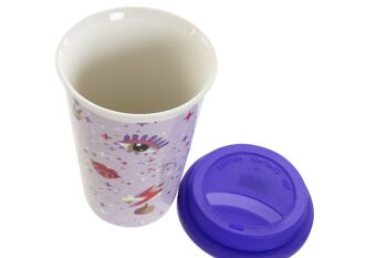 MUG PORCELAINE 9.7X9.7X14 400 ML, BONNE CHANCE 2 ASSORTIMENTS. PC186860 3