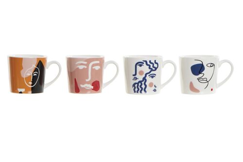 MUG NEW BONE 12,5X9,5X8,5 400ML CARA ABSTRACTO 4 S PC189376