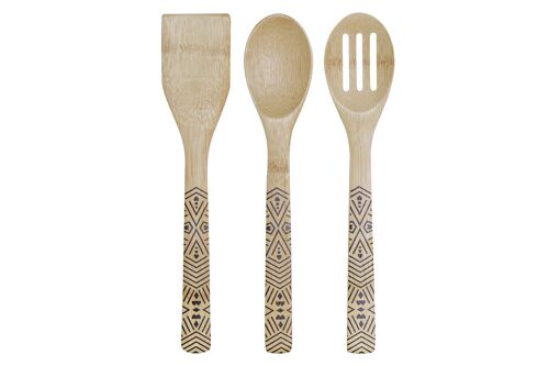 UTENSILIO SET 3 BAMBU 6X1X30 NATURAL PC189510