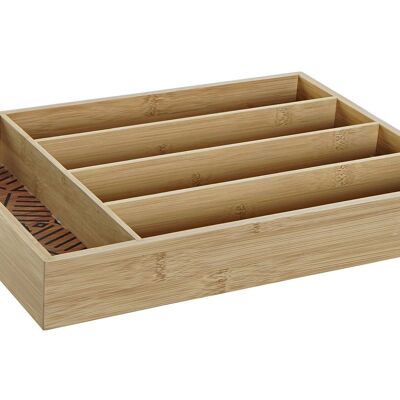 BAMBOO CUTLERY TRAY 25.5X35.5X5 NATURAL PC189513