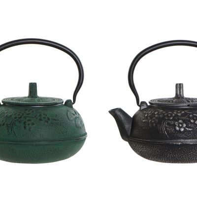 CAST IRON TEAPOT 19,5X17X18,5 1000ML, FLOWERS 2 PC189883