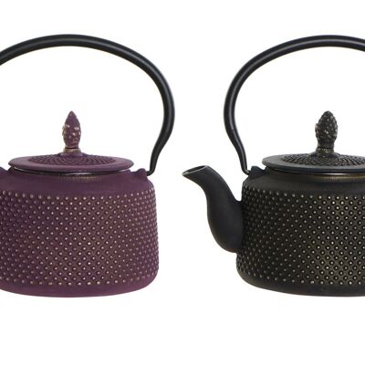 CAST IRON TEAPOT 16.5X13X18 850ML, 2 ASSORTMENTS. PC189886