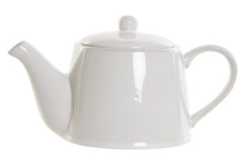 THÉIÈRE PORCELAINE 22,5X13X13 BLANC PC190766 1