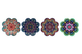 SET DE TABLE DOLOMITE 20X20X1 248 MANDALA 4 ASSORTIS. PC190785 1