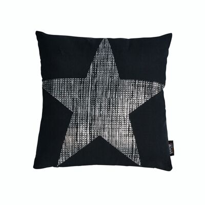 Coussin STONE avec impression brillante argent STAR 45x45cm