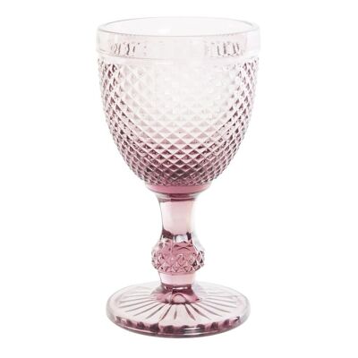 GLAS GLAS 9X9X17 325ML, ROSA GRAVUR PC191412