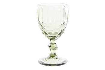 VERRE VERRE 8X8X15,5 240ML, VERT GRAVÉ PC191415 1