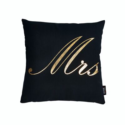 Cushion STONE with glossy print gold MRS 45x45cm