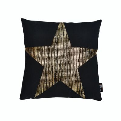 Coussin PIERRE avec impression brillante Gold STAR 45x45cm