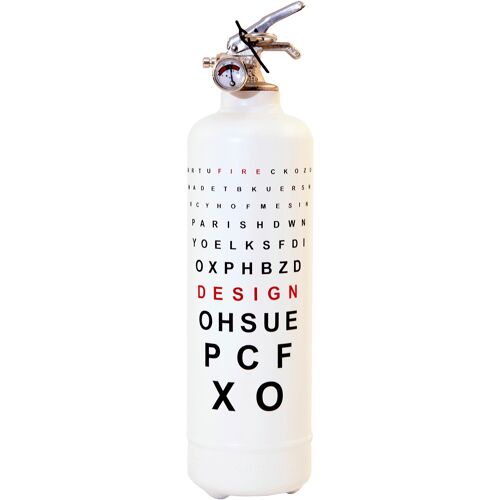 Ophtalmique blanc Extincteur/ Fire extinguisher / Feuerlöscher