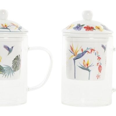 MUG INFUSIONES CRISTAL 12X8X14,5 300ML, TROPIC 2 S PC192978