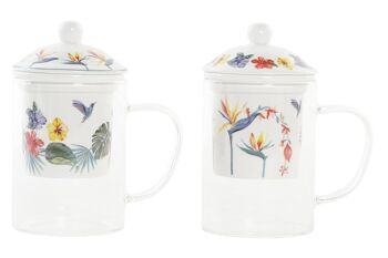 MUG INFUSIONS CRISTAL 12X8X14,5 300ML, TROPIC 2 S PC192978 1