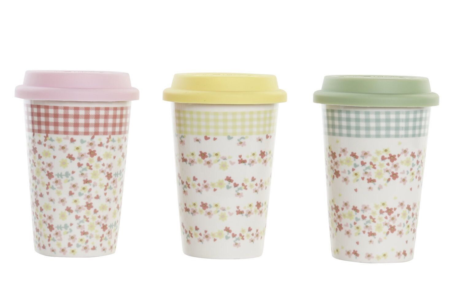 TAZZA IN PORCELLANA 9,5X9,5X14 400 ML, VICHY 3 ASSORTIMENTI. PC192984