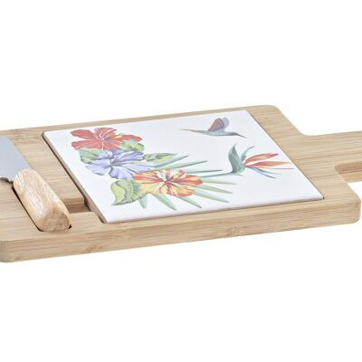 APPETIZER TABLE SET 3 BAMBOO 21,5X11,8X1,5 TROPIC PC192997