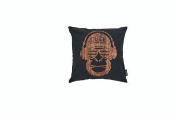 Coussin STONE avec impression brillante Orange MONKEY 45x45cm