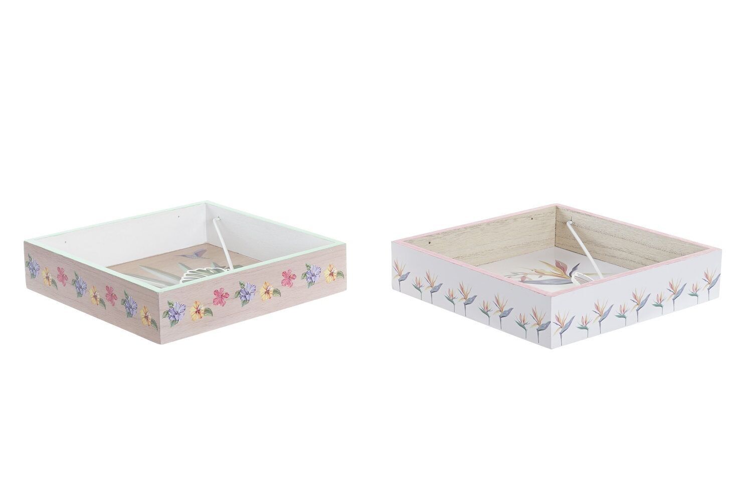 PORTA TOVAGLIOLI MDF 18X18X4 TROPIC GARDEN 2 ASSORTIMENTI. PC193011