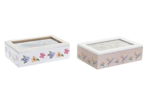 CAJA INFUSIONES MDF 23X15X7 TROPIC GARDEN 2 SURT. PC193013