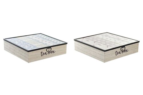 CAJA INFUSIONES MDF 24,5X24,5X6 AFRICA 2 SURT. PC193022