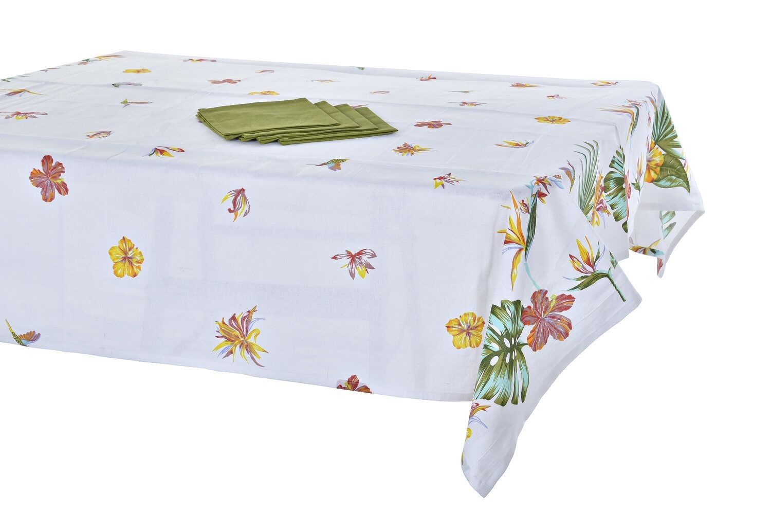 SET 5 TOVAGLIE COTONE 150X150X0,5 TROPIC GARDEN PC193033