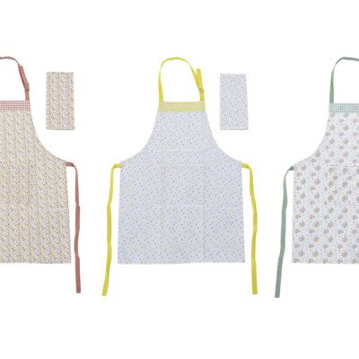 APRON SET 2 COTTON 60X80X0,1 VICHY 3 ASSORTMENTS. PC193038