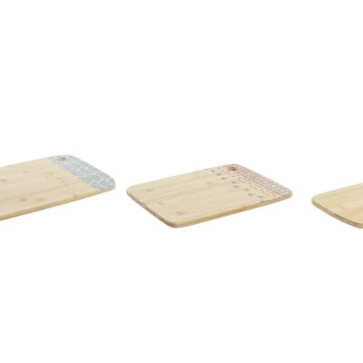 TAGLIERE SET 3 BAMBOO 24X33X1 TURCHESE PC193089