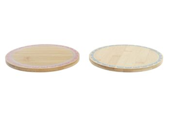 SET DE TABLE EN BAMBOU 20X20X1 AFRIQUE 2 ASSORTIS. PC193091 1