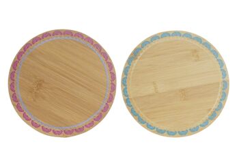 SET DE TABLE EN BAMBOU 20X20X1 AFRIQUE 2 ASSORTIS. PC193091 3