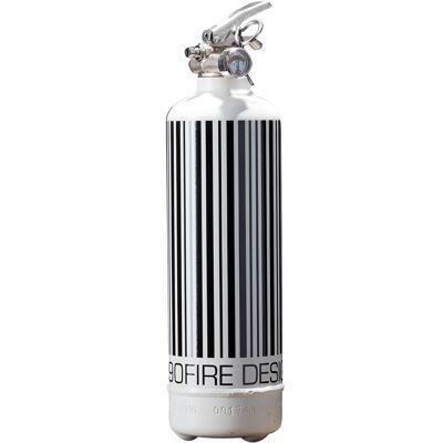 Fire extinguisher - White barcode