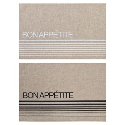 PLACE POLIESTERE 45X30X0,5 BON APPETITI 2 ASSORTITI. PC193614