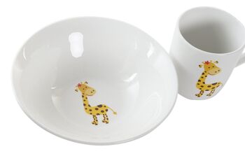 VAISSELLE SET 3 PORCELAINE 19X19X2 ENFANTS 2 ASSORTIMENTS. PC193621 3