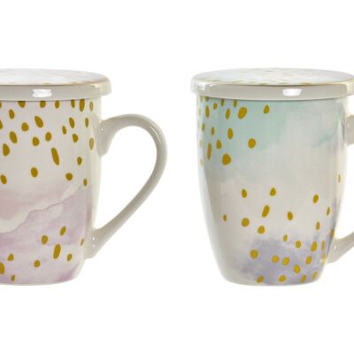 MUG INFUSIONES PORCELANA 12X9X11 380ML BLOOM 2 SUR PC193960