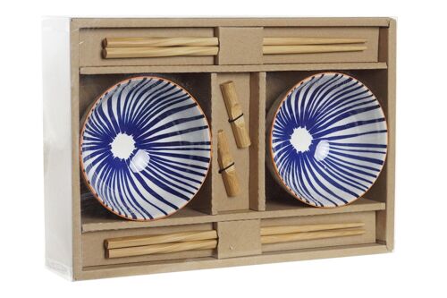 SUSHI SET 6 BAMBU GRES 30X21X7 BLANCO PC194067