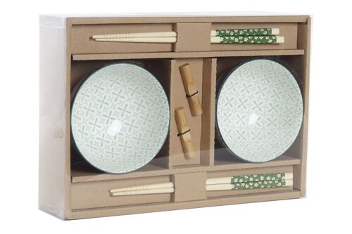 SUSHI SET 6 BAMBU GRES 30X21X7 VERDE PC194069