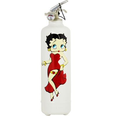 Betty Boop vestido largo blanco Extincteur/ Extintor de incendios / Feuerlöscher