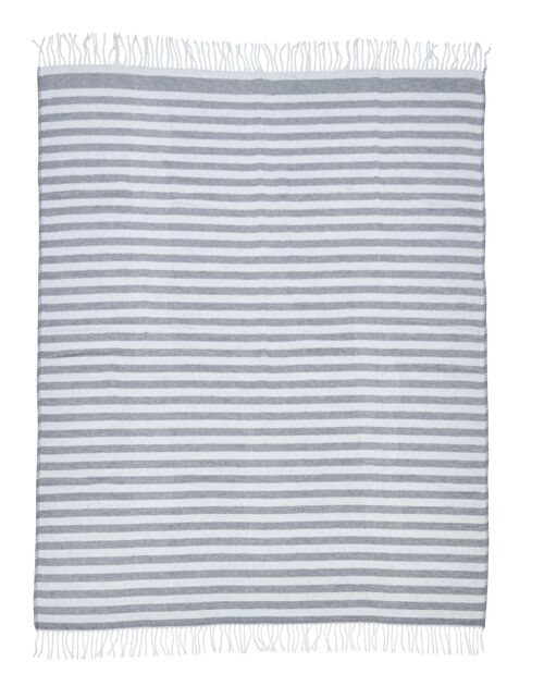 Wohndecke STRIPES 150x200cm Silver