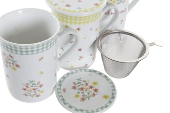 TASSE À INFUSION PORCELAINE 11X8,5X11 280ML 3 ASSORTIMENTS. PC194422 3