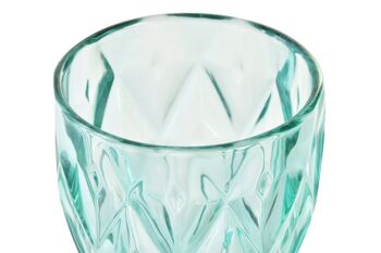 VERRE VERRE 8.7X8.7X17 325ML, TURQUOISE GRAVÉ PC195015 2