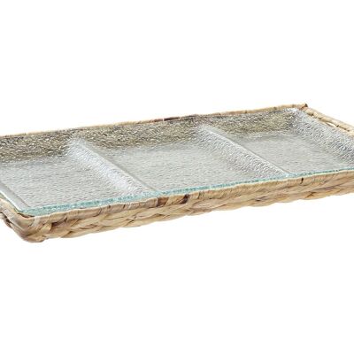 PLATEAU EN FIBRE DE VERRE 42X20X3,5 TRANSPARENT PC196039