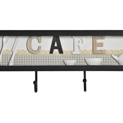 WANDAUFHÄNGER MDF METALL 45X4X17 CAFE VICHY GRÜN PC196450