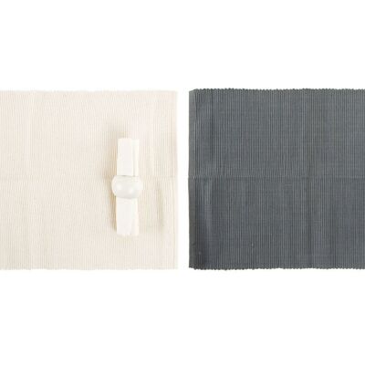 INDIVIDUAL SET 12 COTTON 47X40X40 4 NAPKINS 2 PC197479