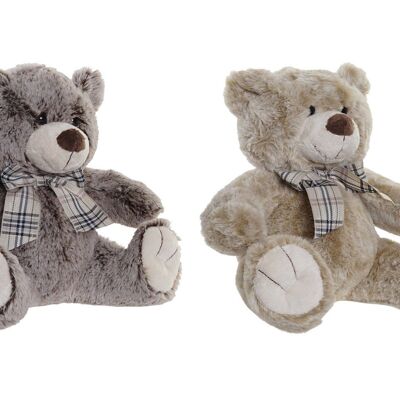 PELUCHE POLYESTER 27X20X25 OURS 2 ASSORTIS. PE192248