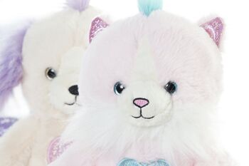 PELUCHE POLYESTER 15X15X20 ANIMAUX 4 ASSORTIMENTS. PE196965 2